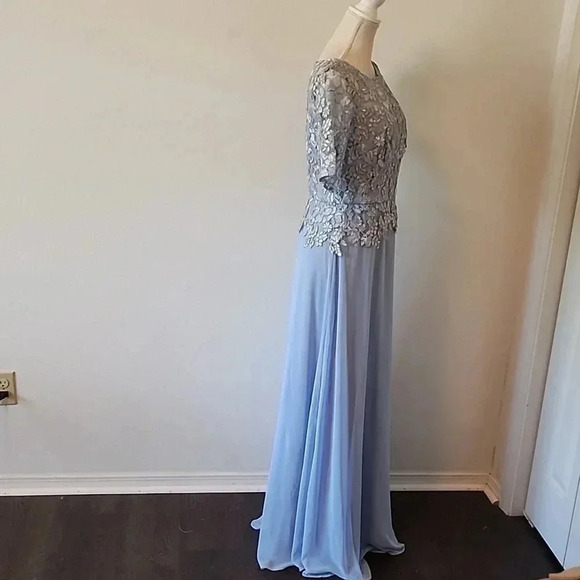 Alex Evenings Women's Long Embroidered A line dress size 6 New - Picture 12 of 14